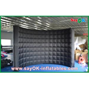 China Advertising Booth Displays Oxford Cloth Inflatable Photo Booth With Enclosed Lighting Wall SGS Approval supplier