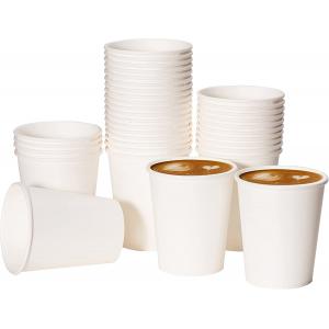 OEM Single Wall Paper Coffee Cup Disposable With Embossing UV Coating Printing
