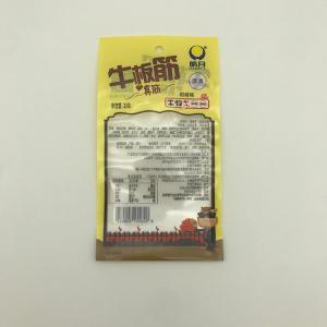 30g Beef Rib Food Packaging Bags CPP Transparent Three Side Seal Pouch