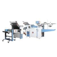 China 380V Large Format Paper Folding Machine With Combination Buckle Plates on sale