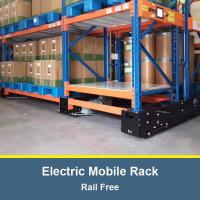 China Electric Mobile Pallet Rack Rail Free Racking Warehouse Storage Rack Electric Mobile Racking on sale