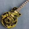 JACK DANIELS standard LP electric guitar guitar, black and yellow combination,