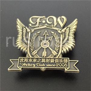 China Shooting club badge customized, personalized custom club badge, badge numbers do laser supplier