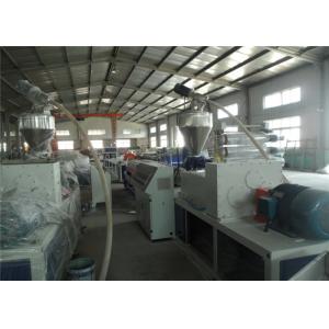 China 50HZ Single Wall Plastic Pipe Extrusion Line , PE Corrugated Drain Pipe Extrusion Machine supplier