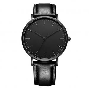 China China Shenzhen factory matte black luxury minimalist men watches with good price and low MOQ supplier