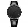 China Shenzhen factory matte black luxury minimalist men watches with good price