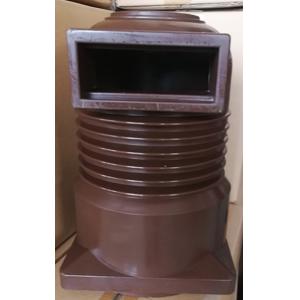 Trough Type Brown 24kV Epoxy Resin Spout Insulator Contact Box For Circuit Protection