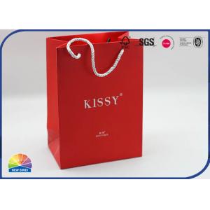 Environmental Gift Shopping Jewelry Paper Bag With Nylon Rope Handles