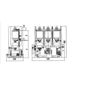 Electric Vacuum Contactor Unit , Ac Power Contactor For Metallurgy Distribution System