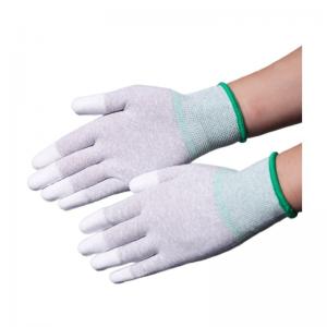 Dust Proof Knit Coated Cleanroom Nylon Gloves Polyester Work Hand Gloves
