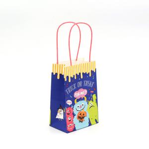 Customized Uncoated Craft Paper Bag Paper Twist Rope Handle For Business Gifts