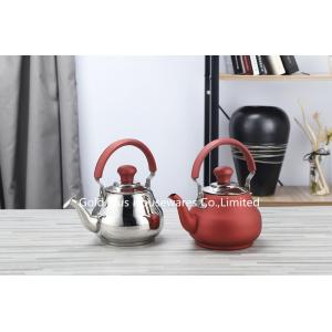 18cm Fashionable bollitore kitchen color painting whistling kettle red silver stainless steel stove top coffee pot