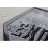 TPU Embossed Logo Self Adhesive Patches For Clothes / Bags / Hats