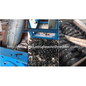 China Scrap Plastic HDPE Double Shaft Shredder Anti - Corrosive For Waste Pipe supplier