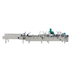 China Automatic Box Making Folder Gluer Pasting Machine for Aluminum Foil Roll Box Folding wholesale