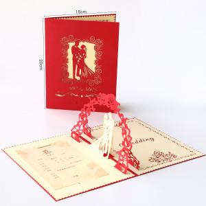 China Scroll 3d Thank You Cards For Wedding Invitations supplier