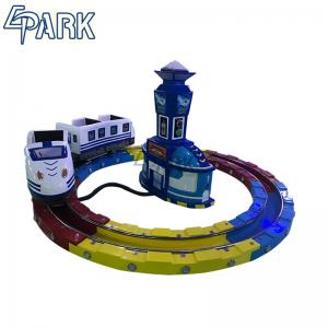 China Theme park coin operated track railway train EPARK  cost effective electric kids amusement ride on machine supplier