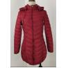 Grey Winter Padded Jacket Womens With Fur Lining Long Style M-2XL