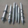 China 4.0mm Earth Pole Spiral Galvanised Post Ground Screw With Flange wholesale