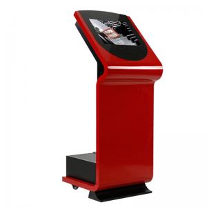 China Red 19In Post Office Kiosk 360 Nits Interactive Information Kiosk supplier