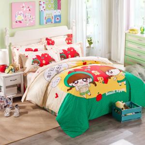 China Super Soft 70gsm Microfiber Polyester Bed Set Kids Bedding Sets Single Size 3 Piece supplier