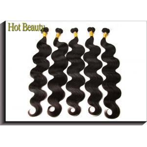 China Body Wave Virgin Remy Hair Unprocessed Human Hair Extensions Color Black Soft Ends No Knots supplier