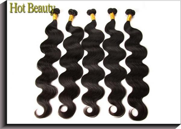 Body Wave Virgin Remy Hair Unprocessed Human Hair Extensions Color Black Soft