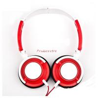 China classic design	fashionable many color headphone with white point in ear cover and foldable headband on sale
