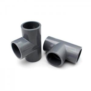 China UPVC PVC Cross Tee Elbow Solvent Joint Pipe Fitting ( DIN PN10 ) supplier