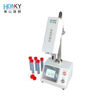 China Semi Automatic Lab Reagent Tube Electric Capping Machine For Bio Reagent Testing Vial on sale