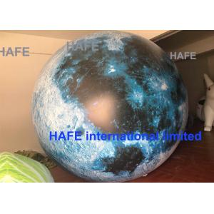 China Led Lighting Giant Inflatable Moon Globe Balloon For Outdoor Decoration supplier