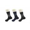 Black OEM Service Cotton Dress Socks With Fiber / Cashmere / Organic Cotton