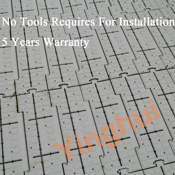 China テント用モジュール式人工芝フロア、アンチスクラッチプラスチックポータブル屋外フロア wholesale