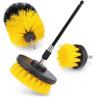 China 4 Pieces Drill Cleaning Brush For Bathroom Floor Or Carpet wholesale