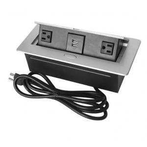 China American Standard Desktop Pop Up Power Socket / Conference Cable Box Evoline Pop Up Socket supplier