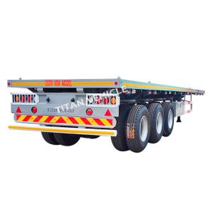 TITAN 40 Ft 3 Axle Container Flatbed Trailer Truck Semi Trailer for Sale