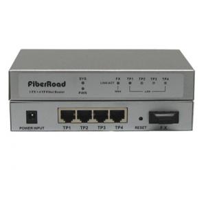 China 1 fibra óptica do Ethernet do porto TX de FX 4 do porto comuta TCP/IP PPPoE do processador central do router 200Mhz supplier