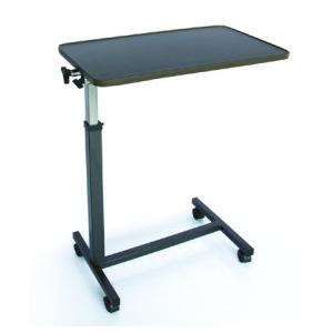 China Waterproof Detachable Adjustable Overbed Table , Metal Overbed Table With Castors supplier