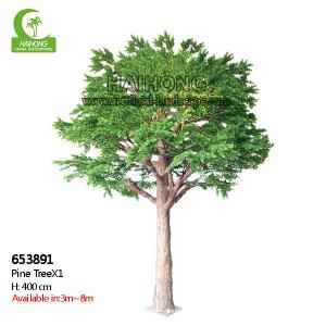 Durable 400cm HAIHONG Artificial Pine Tree For Theme Park