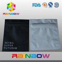 China Aluminum Foil Plastic Electronics Packaging Bag Three Side Seal Zipper Pouch on sale