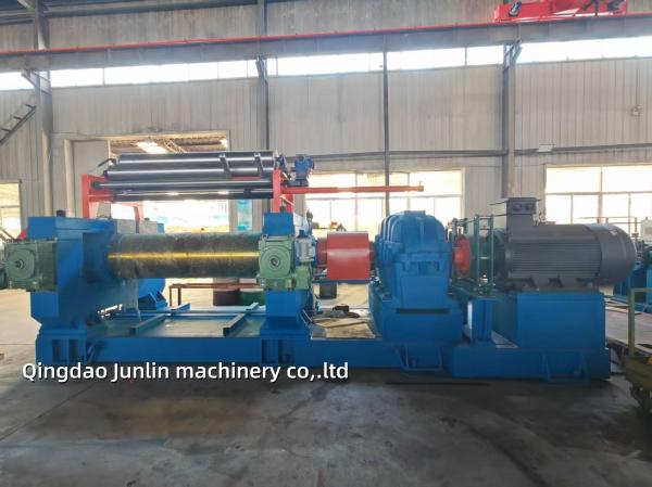 Two Roll Stock Blender Open Mixing Mill Automated For Conveyor Belt Manufacturers