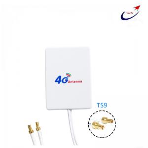 China 12dBi 4G 2X TS9 mimo ABS panel antenna Low Price For 4G HUAWEI ZTE USB   modem supplier