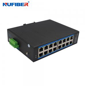 Outdoor Industrial POE Ethernet Switch 10/100Mbps 16 Ports POE Network Switch DC48V Power Supply