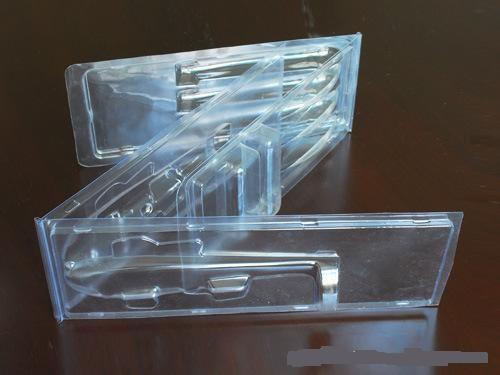 cubierta doble clara plástica del PVC de la buena calidad que empaqueta en venta