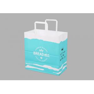 China Custom Coated Paper Shopping Bags , Luxury Foldable Paper Bag With Handle supplier