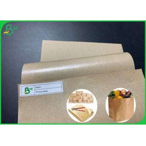 Oilproof 250g + 10g PE Coated Food Grade Brown Kraft Paper In Roll