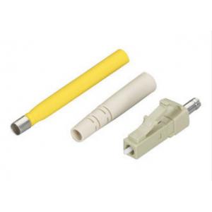 CATV Simplex 0.2MM Long Sleeve Multimode LC optical fiber connector Beige Housing