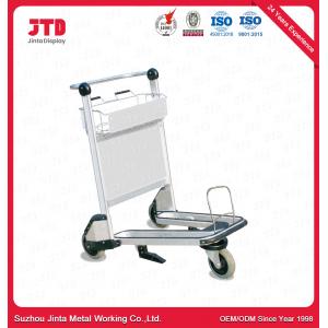 China OEM Luggage Cart Trolley Hand Brake Aluminum Alloy Three Wheel supplier