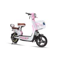 China Pedal Assist Electric Bike Pink Beach Cruiser Motorized Bike For Two Passengers on sale