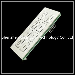 China Customized Membrane Switch Keypad , Mfg Pet Embossing Silicone Rubber Keypad supplier